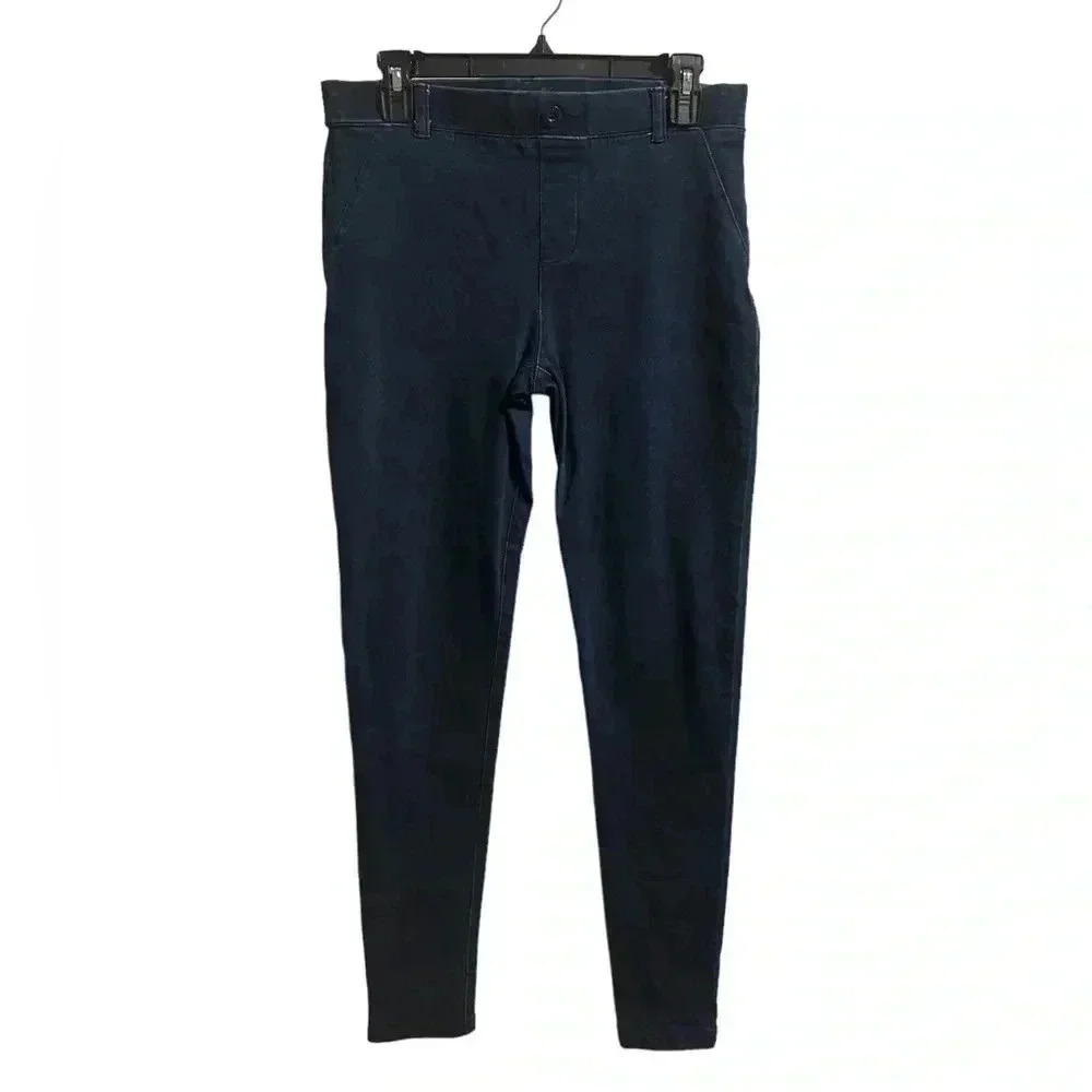 Betabrand Pull On Dark Wash Jeans Size Medium Long